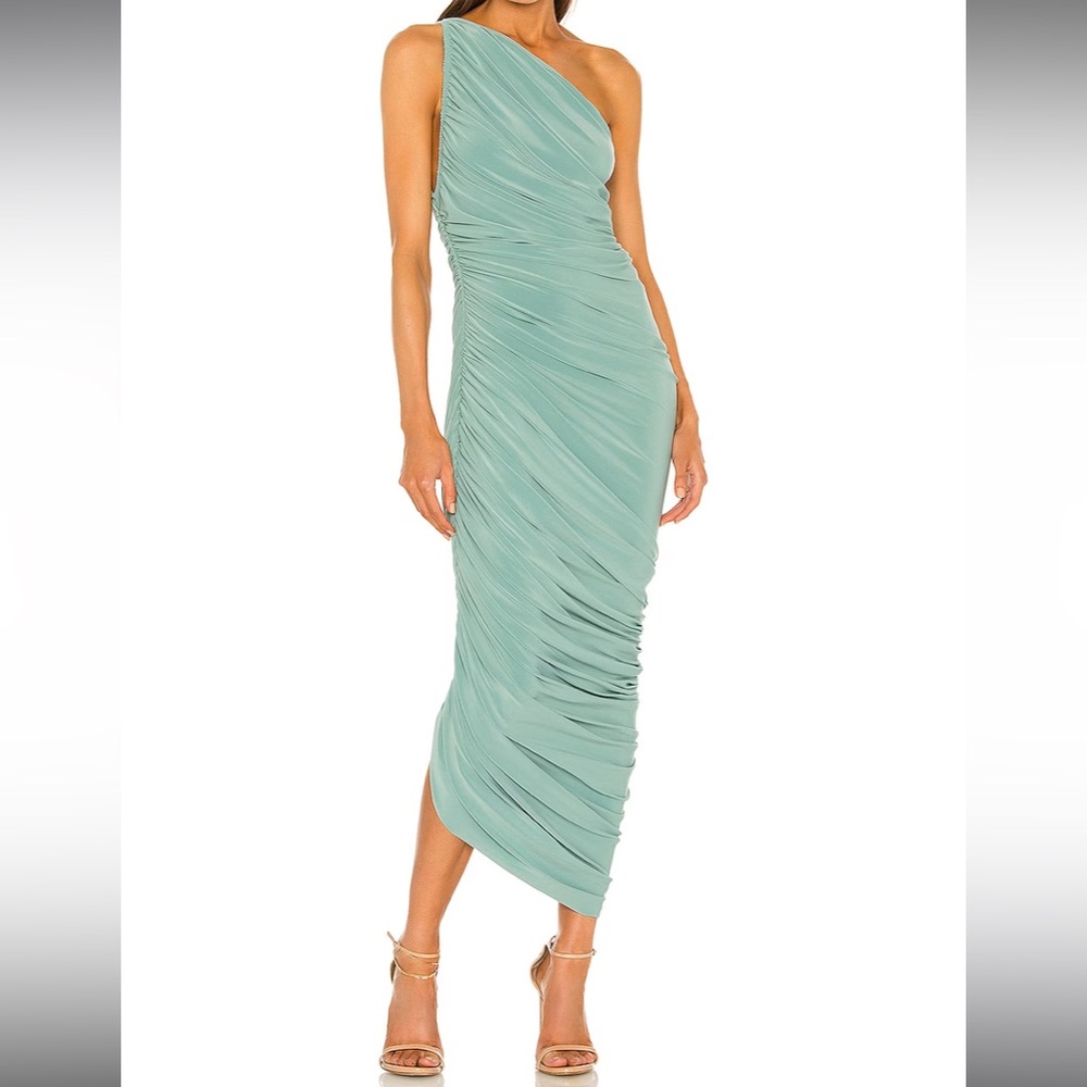 Norma Kamali Diana Gown in Vintage Mint